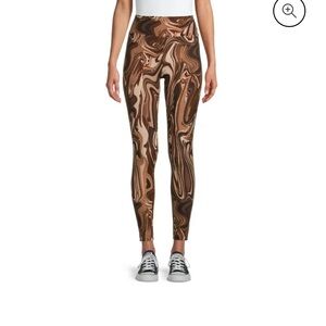 Swirled Brown Leggings
